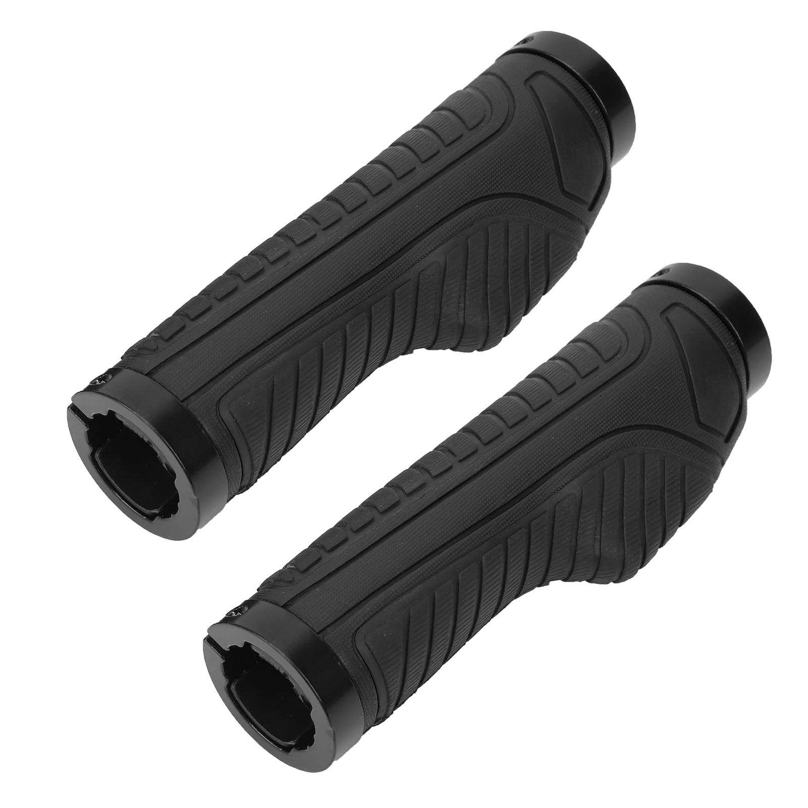 

Мягкие ручки руля для горного велосипеда, велосипедные ручки с двойной фиксацией, противоскользящие резиновые ручки(черный )