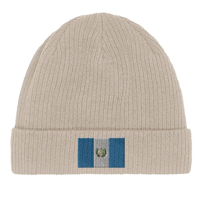 Bonnet Drapeau Guatemala en Beige