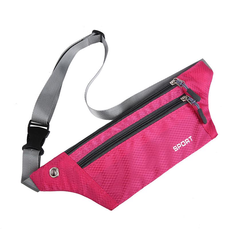 Running Waist Bag for Men Oxford Cloth Waterproof Crossbody Chest Bag Multi Functional Waist Bag