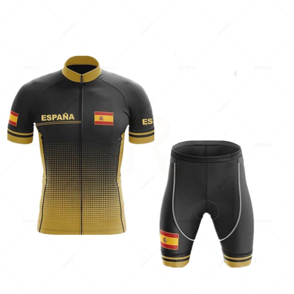 2026 Tým Pánský Letní Španělsko Cyklistický Dres Sada Prodyšný Horský Kolo Závodní Sport Mtb Oblečení na Kolo Maillot Ciclismo Hombre
