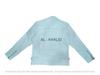 Chaqueta de cuero blanco para hombre, piel de cordero auténtica, hecha a mano, nueva chaqueta para motociclista