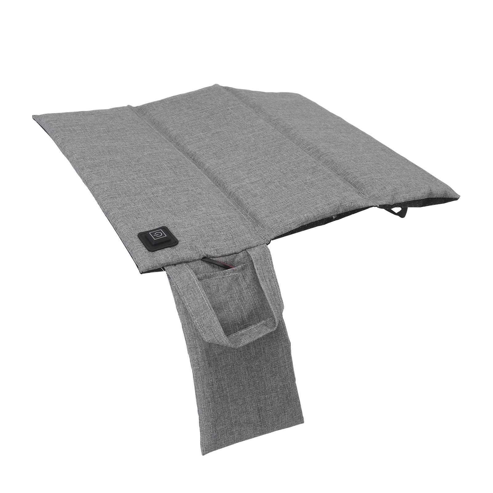 

Foldable Heated Seat Cushion 3 Fold USB Heating Adjustable Temperature Heated Folding Chair Cushion Pad for Camping