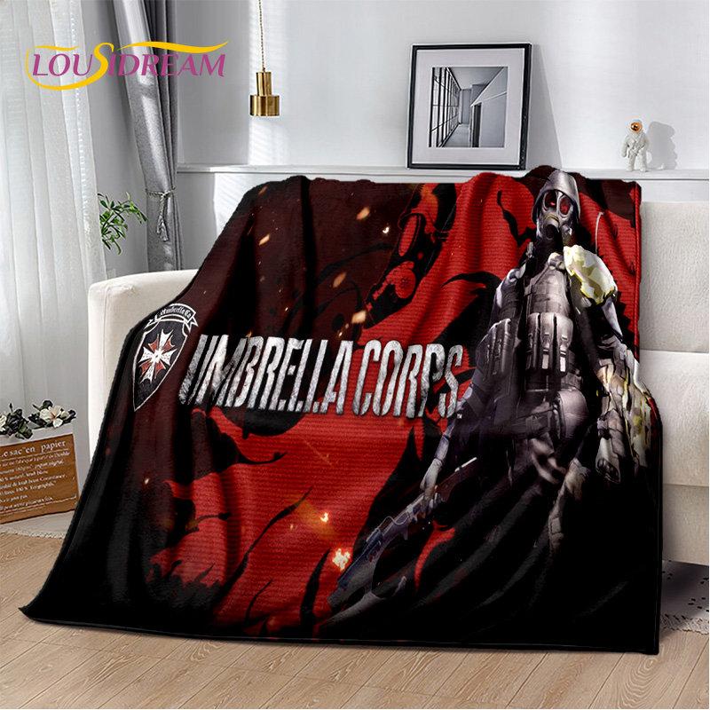 R-Resident Evil Game Gamer Soft Plush Blanket,Flannel Blanket Throw Blanket for Living Room Bedroom Bed Sofa Picnic Office Cover