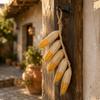 Corn Hanging Decoration Rustic Farmhouse Style Ornamental Strand Beige Husks Vegetable