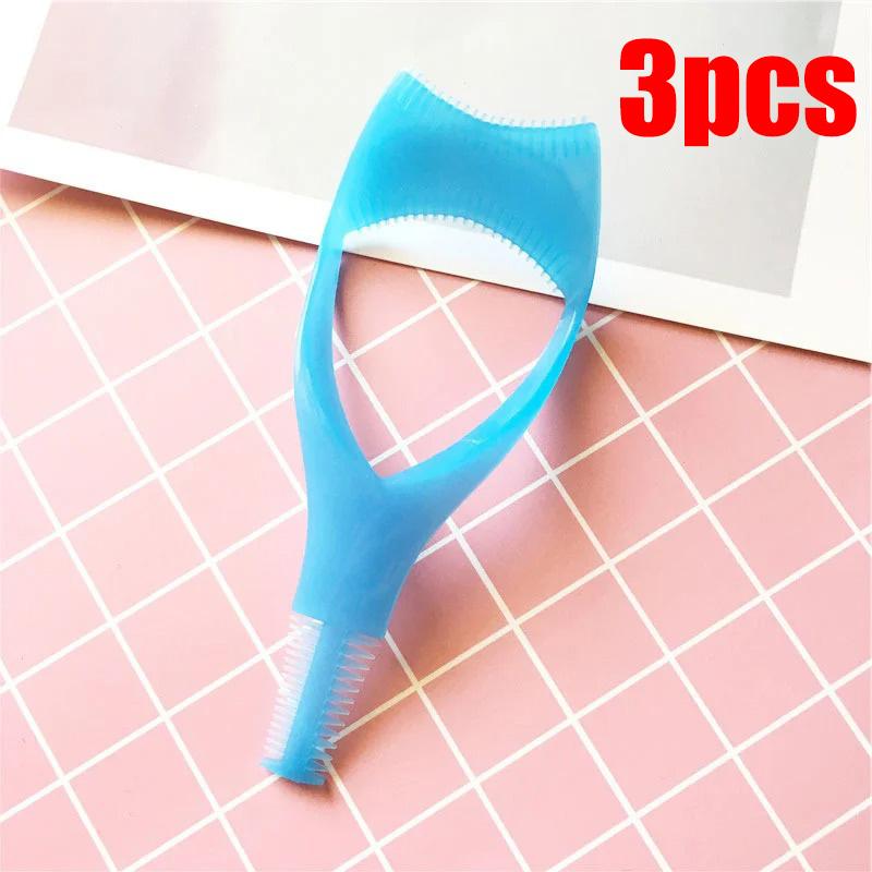 1/2/3 Stück 3 in 1 Wimpernwerkzeuge Mascara-Schutz Applikator Schutzkarte Wimpernführung für Beauty Kosmetik Make-up Werkzeug