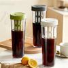1L Manual Cold Brew Coffee Maker with Handle High-capacity Water Bottle Summer Portable Juices Tea Fruit Coffeeware Pot