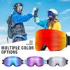 Gafas de Esquí Adaptables Luz Roja Azul para Hombres y Mujeres Gafas de Esquí Activas Antivaho Gafas de Esquí Magnéticas Protección UV Protección 400 Gafas de Nieve