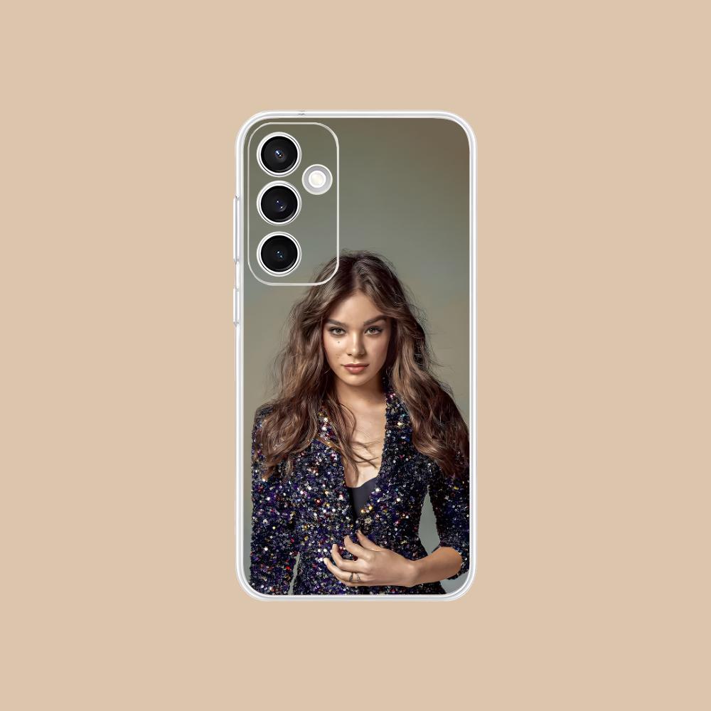

Hailee Steinfeld Clear Mobile Phone Case for Samsung Galaxy S25 S24 S23 S22 S21Plus FE Ultra Colorful Cover Galaxy S22 Ultra 5G