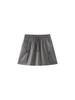 Women's High-Waisted Gray A-Line Quick-Dry Skort - Summer Slim-Fit Petite Wide-Leg Design