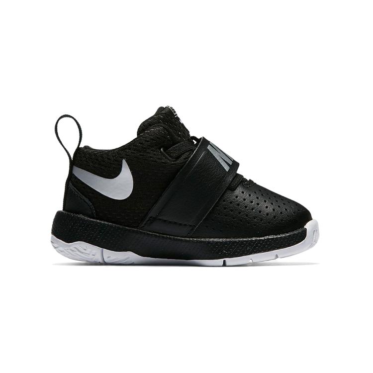 Nike Team Hustle D 8 Comfortable Cushioning Abrasion Resistant Support Low top Toddler Shoes Black Infant And Toddler 881943-001