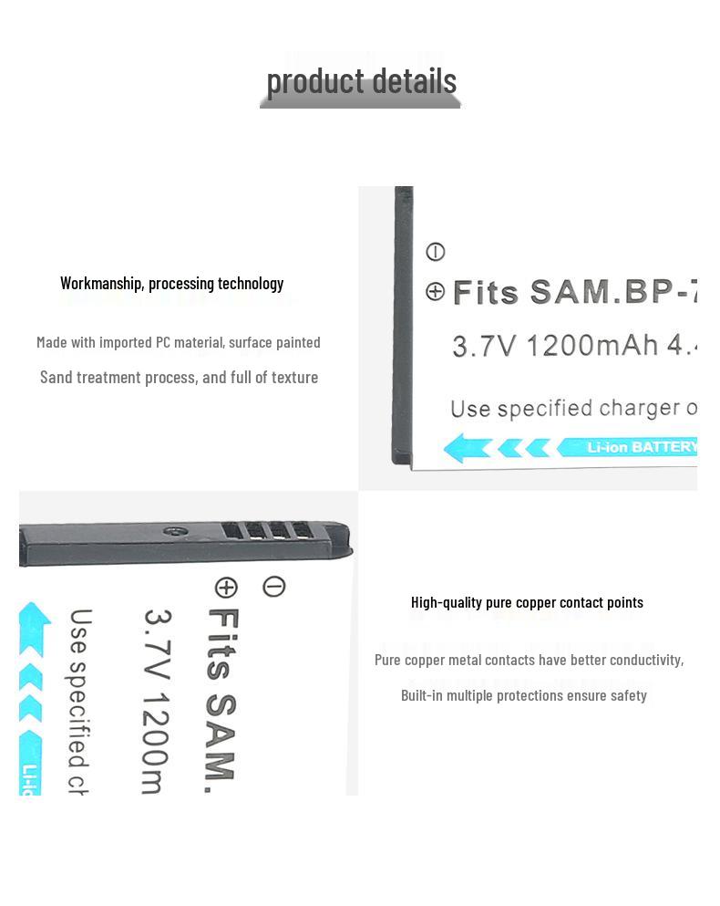 BP70A Camera Battery for PL120, ES65, ST65, PL170, ST700, ST100