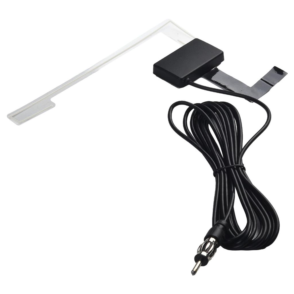 Car Universal DAB+FM Antenna Windshield Glass Mount Active Radio Adapter Antenna DAB Antenna Cable Exterior Parts