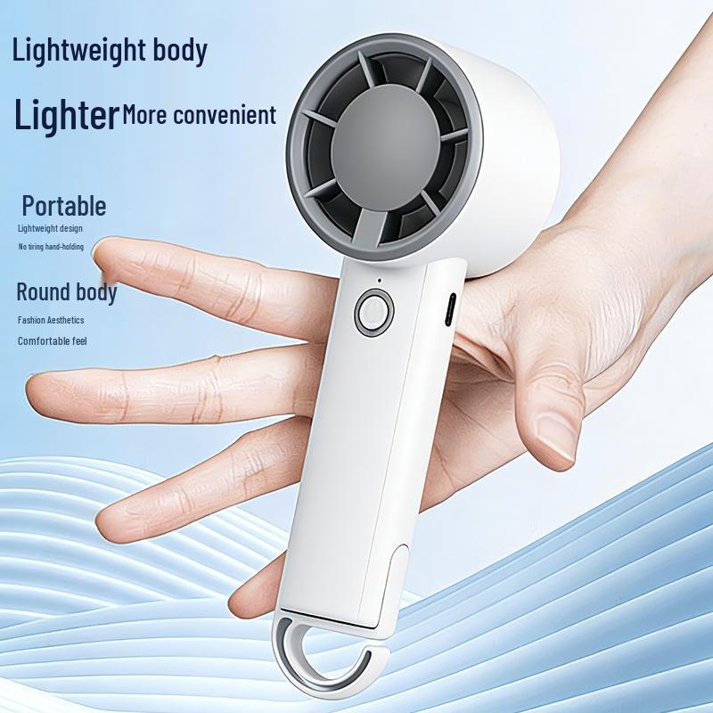 Rechargeable 3-in-1 Mini Handheld Fan: High Wind Power, Multi-Speed, Portable, Outdoor Use.