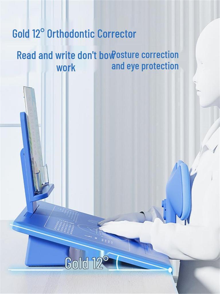 Children's Posture Corrector: Anti-Hunchback and Anti-Myopia Reading Rack for Elementary Students