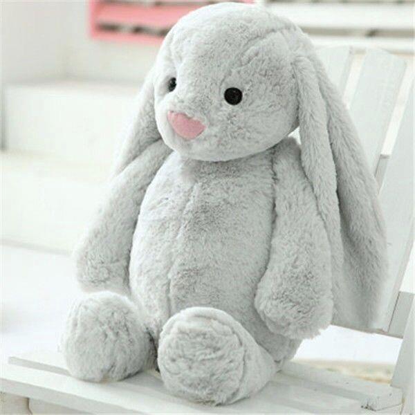 Adorable Bonnie Rabbit Plush Toy, Cute Bunny Stuffed Doll, Soft Hugging Pillow, Children Kids Birthday Gift Wedding Party Present