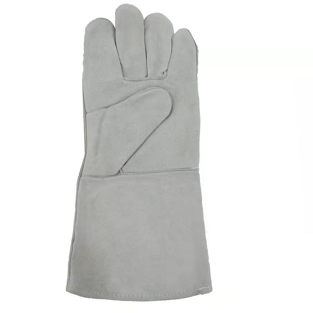 Svetsarbetshandskar i nötskinn, flamskyddande, värmebeständiga, skyddshandskar för metallsvetsning, lödningshandskar, verktyg