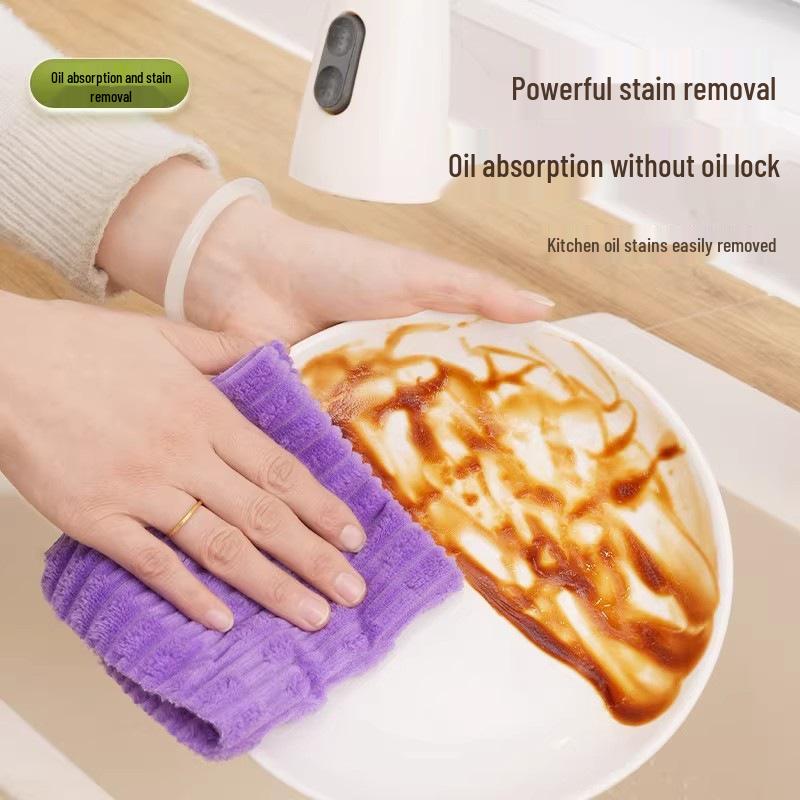Bamboo Velvet Roll Tear-Off Microfiber Kitchen Wipes