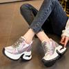 Fashion 9.5CM Air Mesh Ethnic Comfy Concise Spring Flats Rubber Luxury Chunky Sneaker Women Autumn Synthetic Leather Loafer Shoes