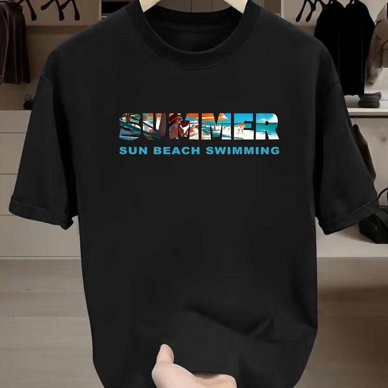 

Multi-letter Paneled T-shirt - Fashion Street Unique Versatile Style XXL серый