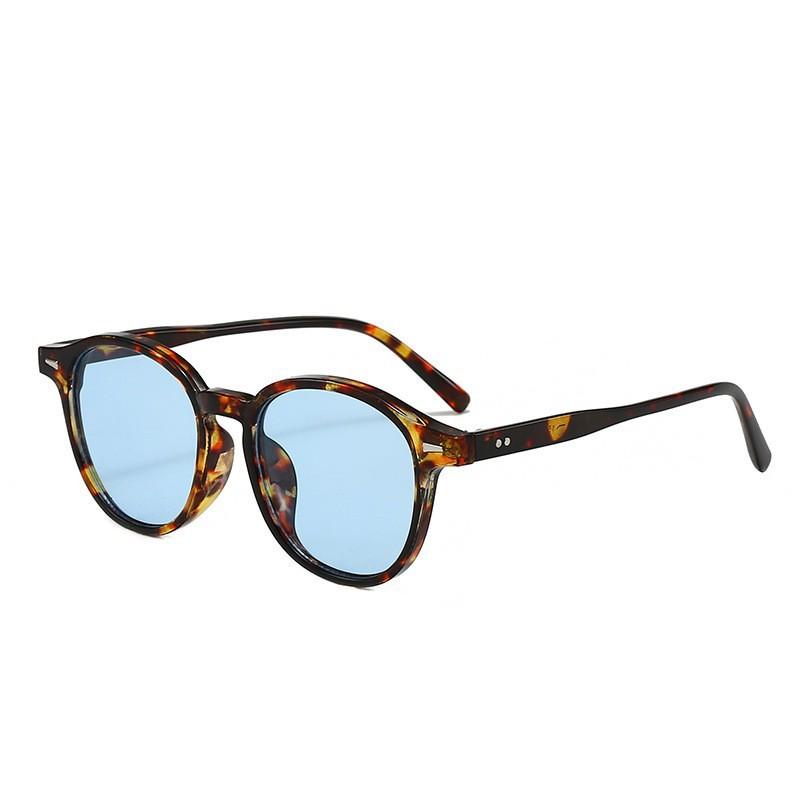 Classic Oval Frame Sunglasses Women New High Quality Women'S Eyewear Fashion Men'S Minimalist Design Glasses Uv400 Eyeglasses