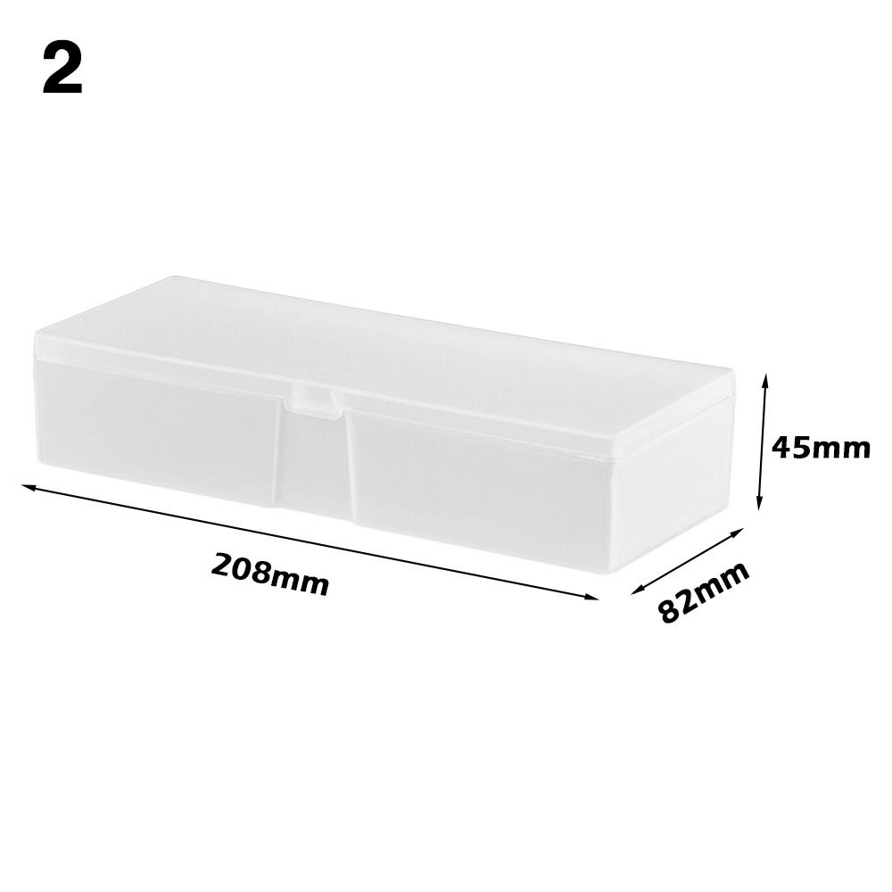 

Органайзер для всякой всячины, ювелирные изделия, бусы, контейнер, прозрачная коробка для хранения, упаковочные коробки для мелких предметов 208x82x45mm