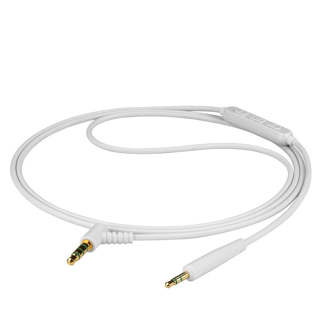 GEEKRIA Audio Cable for JBL 770NC 760NC Live 760NC 670NC Headphones 2.5mm Inline Microphone Volume Control 1.2m