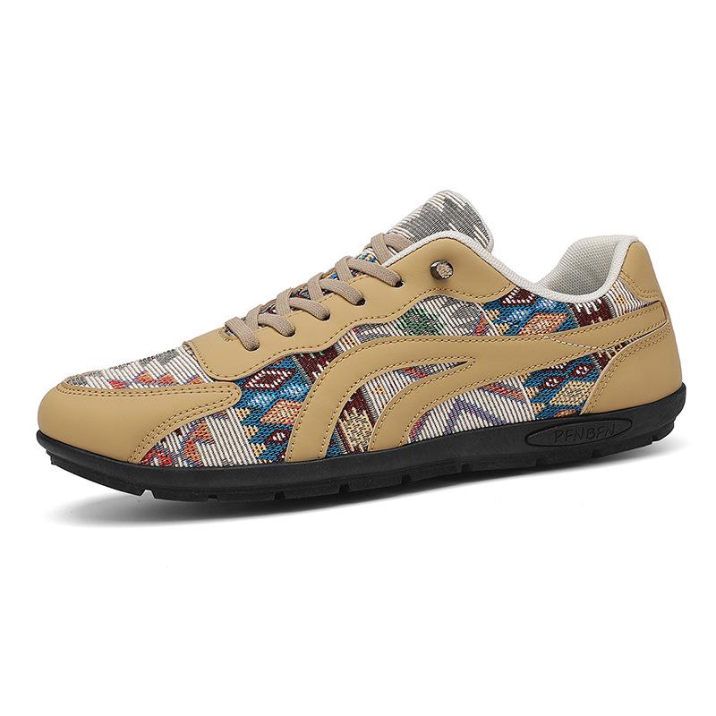 

Four Seasons New Fashion Men s Printed Flat Bottom Increase European Station Trend Tourism Sports Leisure Trend Shoes Men 2025 44