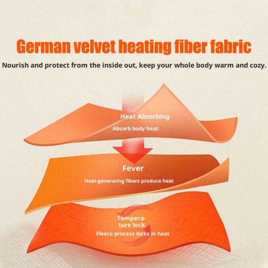 Men Boxer Underwear Mid-rise Elastic Waistband U-Convex Panties Patchwork Color Plush Thickened Quick-Heating Warm Underwear