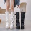 Long Boots In the Autumn and Winter of 2025, New Thick-soled Boots, High Boots for Women's Design, Belt Buckle Side Zipper But Knee