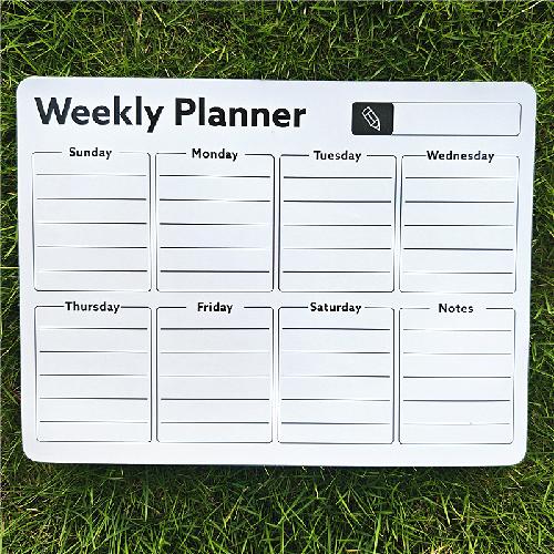 28*21cm Magnetic Refrigerator Sticker Calendar Magnetic Whiteboard Wall Sticker Learning Month Plan