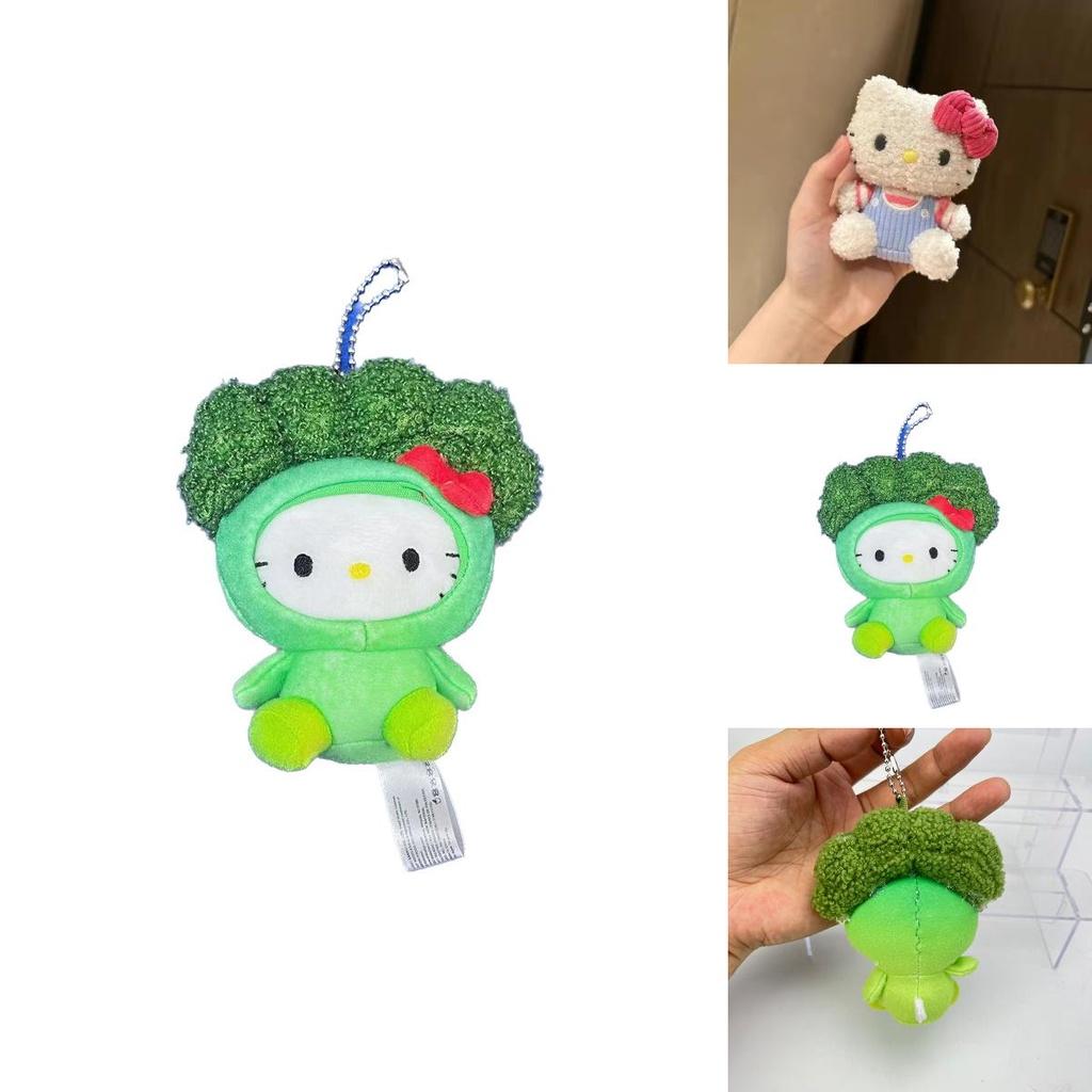 In-stock Hellokitty Shrimp Plush Doll Adorable Kt Toy With Curly Hair