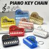 Playable Miniature Piano Keychain Toy For Children Portable Musical Instrument With LED Light Safe Plastic Design