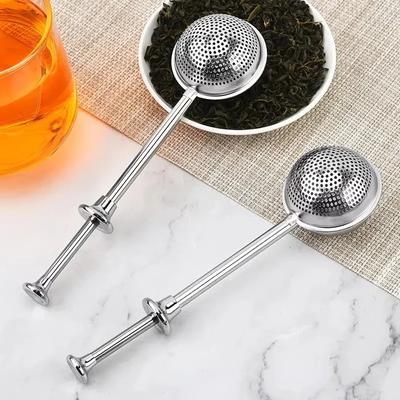 304 Edelstahl Teefilter Sieb Netz Teelöffel Filter Metall loser Teeblätter Beutel Sieb Küche Teegeschirr Küche Tee