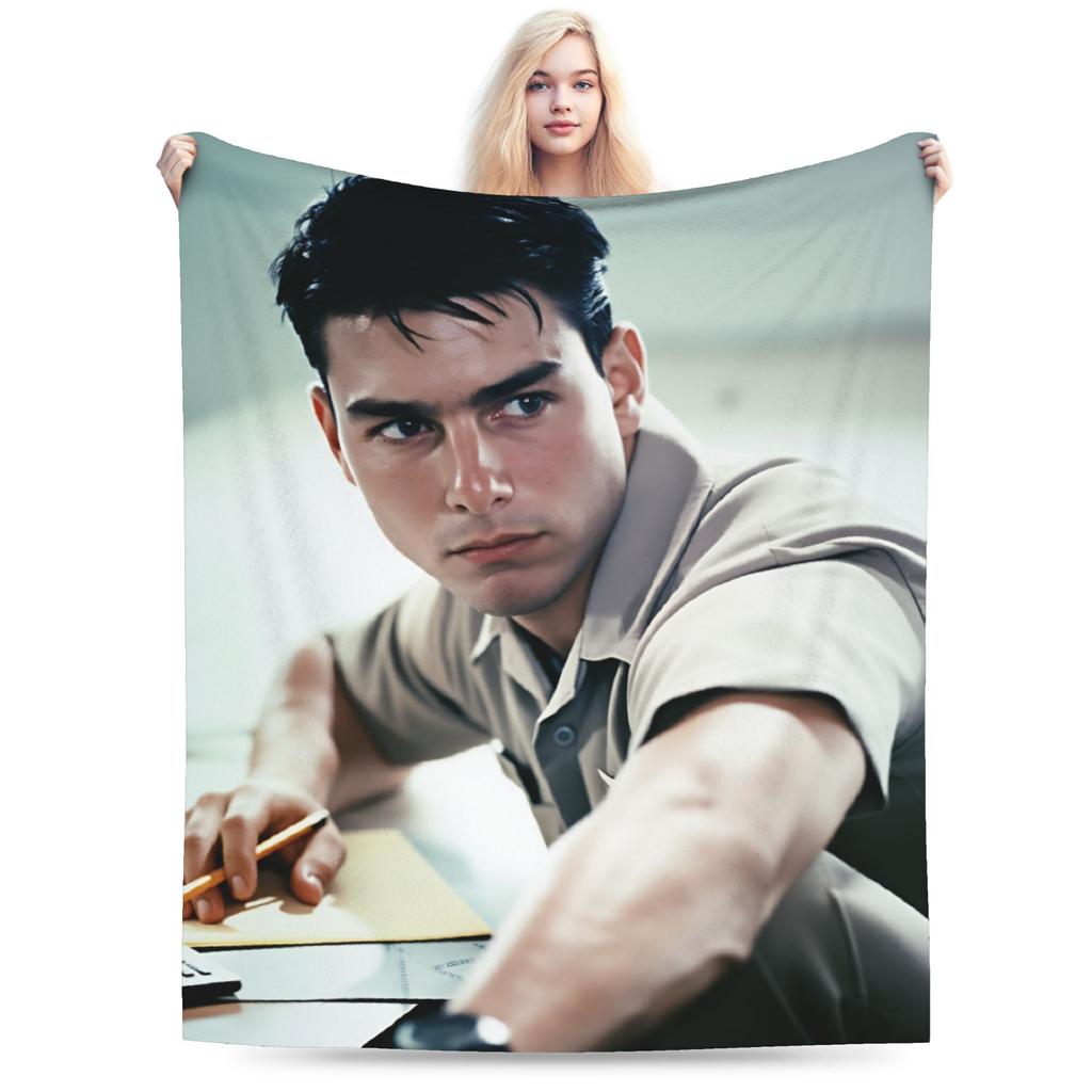 Top Gun Sign Tom Cruise Fighter Blanket Soft Pattern Plush Bedding Throws For Boy Girl Home Decor Flannel Bedspread Bed Cover