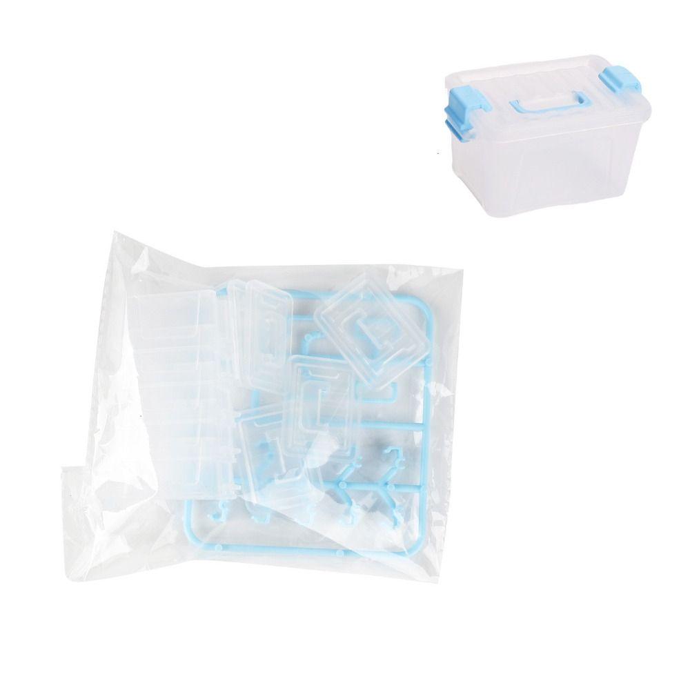 5pcs Waterproof Beading Storage Case Transparent Mini Storage Drawer Mini Storage Box  Ornament