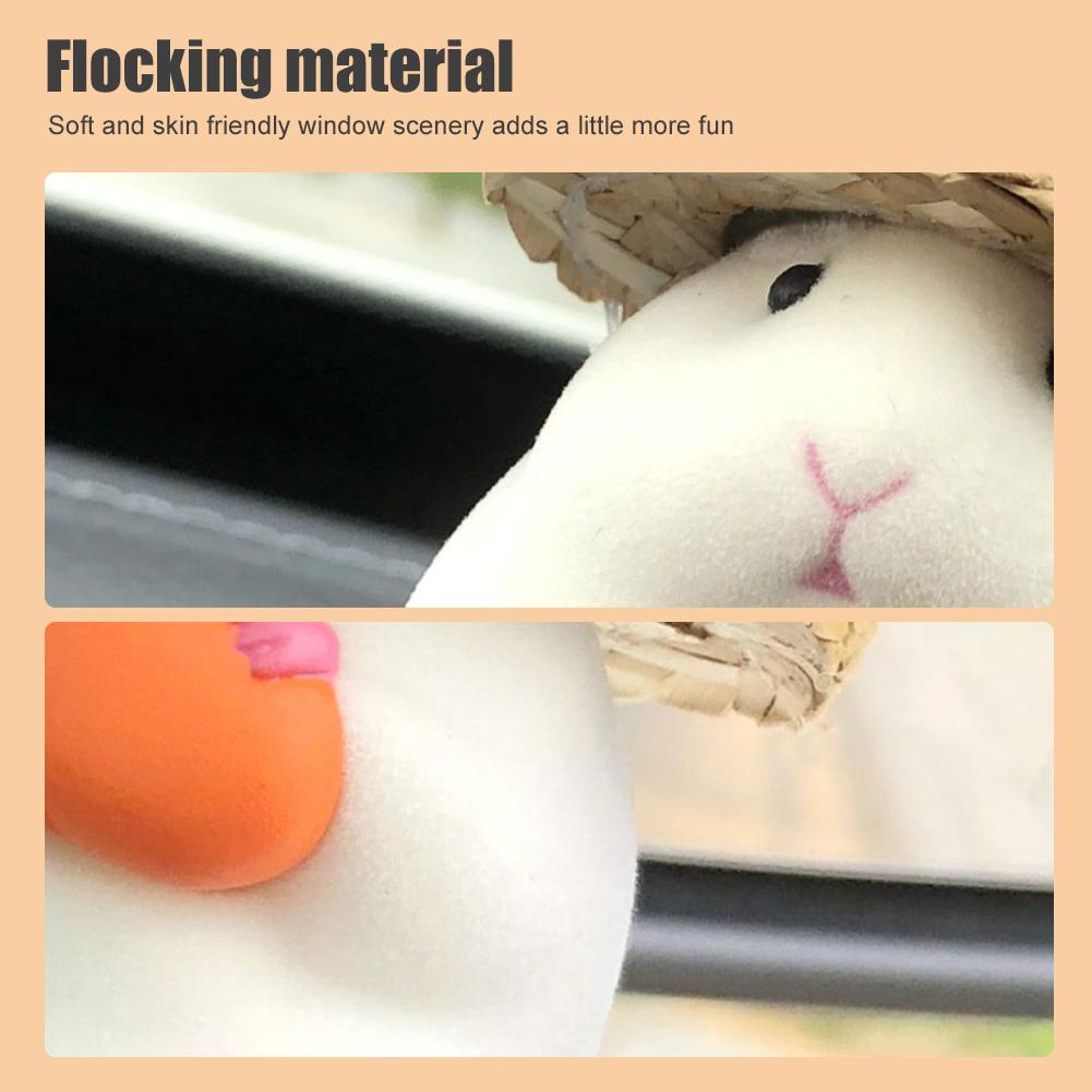 Hamster Ornaments Car Decoration Cute Animal Dashboard Window Center Console Doll Car Interior Pendant Dashboard Cool Decoration