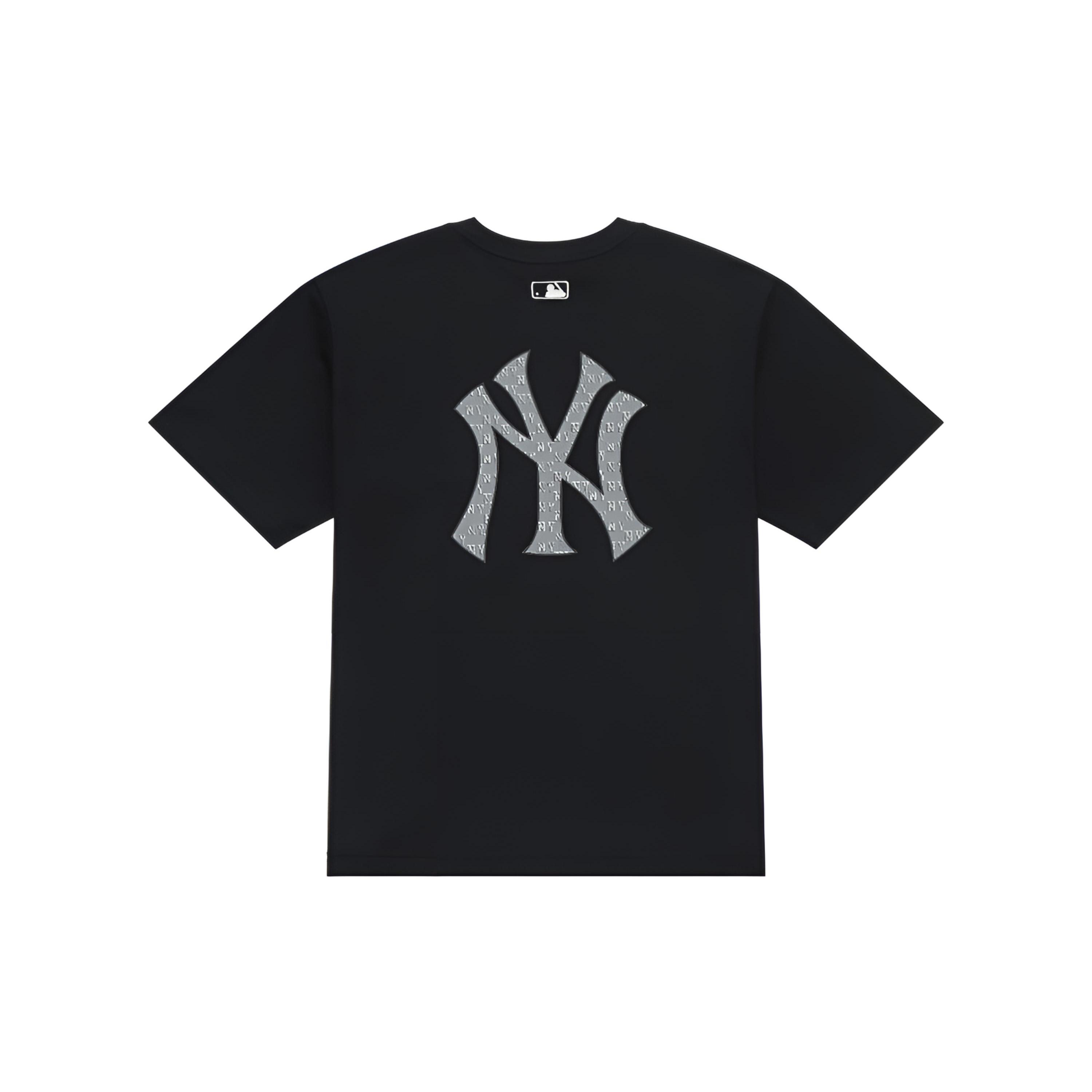 MLB T Shirts Unisex Black Crew Neck 3ATSM0463-50BKS L