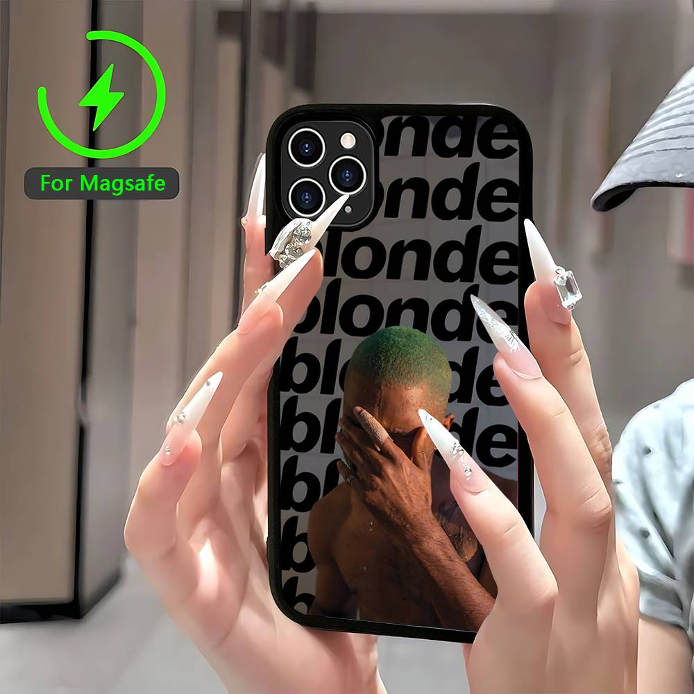 

F-Frank Singer Ocean Magnetic Matte Phone Case For IPhone 16 17 15 14 13 12 11 For Magsafe Wireless Charge Cover iPhone 16pro max