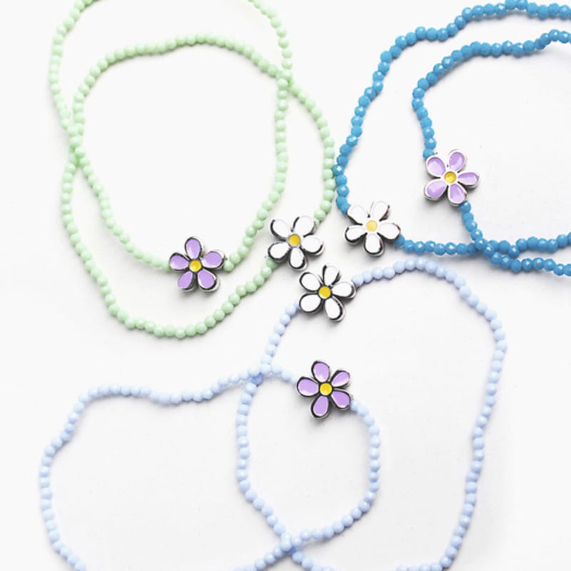 RACOHA Cute flower crystal bracelet