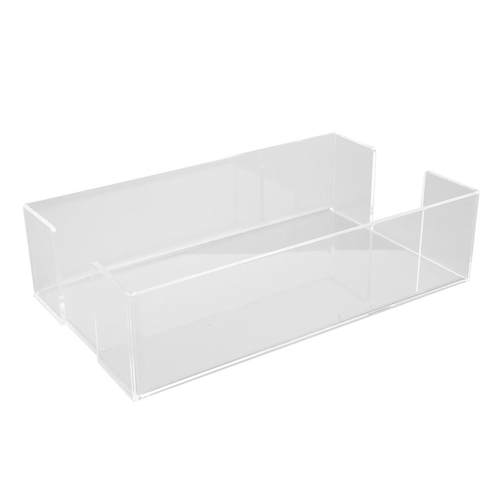 Napkin Tray Storage Holder Transparent Acrylic Modern 9.5x5.5x2.5in Large Capacity Napkin Dispenser for Party Kitchen