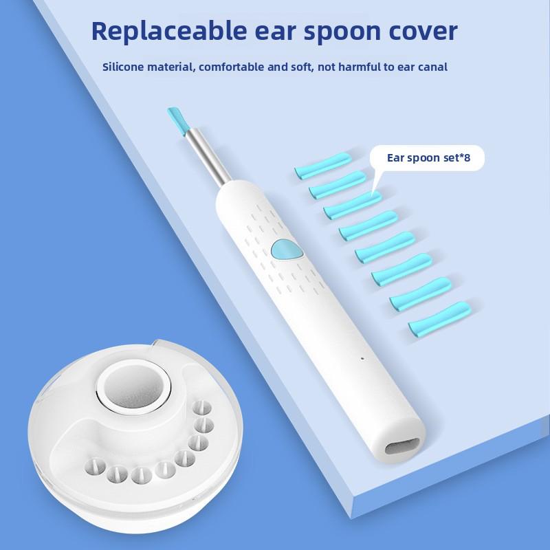 Durable And Safe Smart Visual Ear Cleaner Set With Camera 1080P Ear Sticks Ear Wax Removal Tool Wifi Connection Hd Led Lights Earpick Endoscope