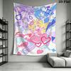 Pretty Cure Wall Tapestry Aesthetic Wall Hanging Printed Fabric Blanket Decorative Tapestries for Bedroom Living Room Home Decor