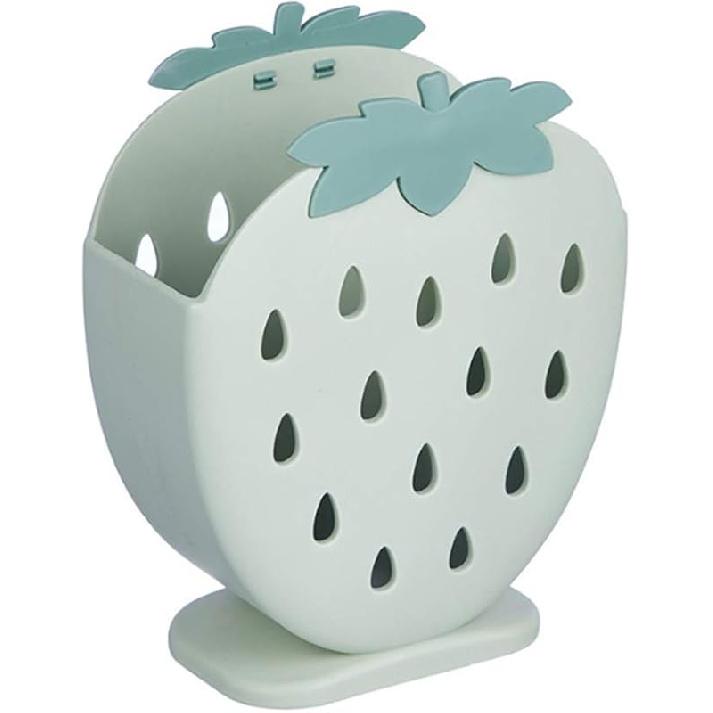 AKOAK 1 Pack Strawberry Chopsticks Stand, Cutlery Storage Box, Suitable for Storing Spoons, Chopsticks, Spoons, Knives and Other Kitchen Utensils светло-синий