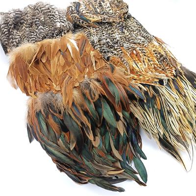 1 metro/Lotto Bordi con Piume di Fagiano Naturale Frange Piume di Gallo Nastro con Piume di Pavone per Artigianato Decorazioni Fai-da-te per Cucire Vestiti