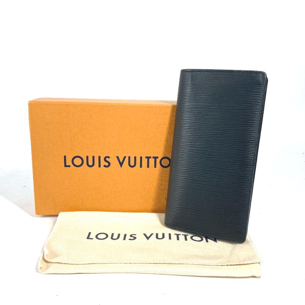 Louis Vuitton M60622 Epi Portefeuille Brazza bifold Long Wallet Noir Black
