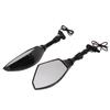 Rear View Mirrors with LED Turn Signals Universal Motorcycle Indicator Left and Right Replacement for Ducati