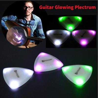 Gitarren-Touch Leuchtender Plektrum LED Leuchtender Gitarrenplektrum für Musikalische Saiteninstrumente Leuchtendes Plektrum für Bass- und E-Gitarristen