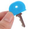 10Pcs Mixed Colors Rubber Soft Key Locks Keys Cap Key Covers Topper Keyring