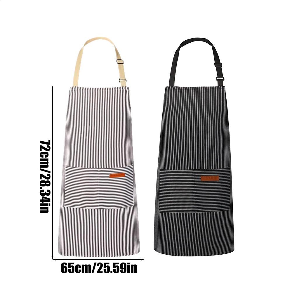 Kitchen Apron Waterproof with Waist Tie Cooking Aprons with 2 Pockets for Waiters Nail Technicians Stylist Baking Gardening