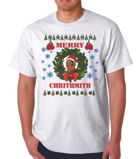 MIKE TYSON MERRY CHRISTMAS T-T-shirt BOXING COMEDY M